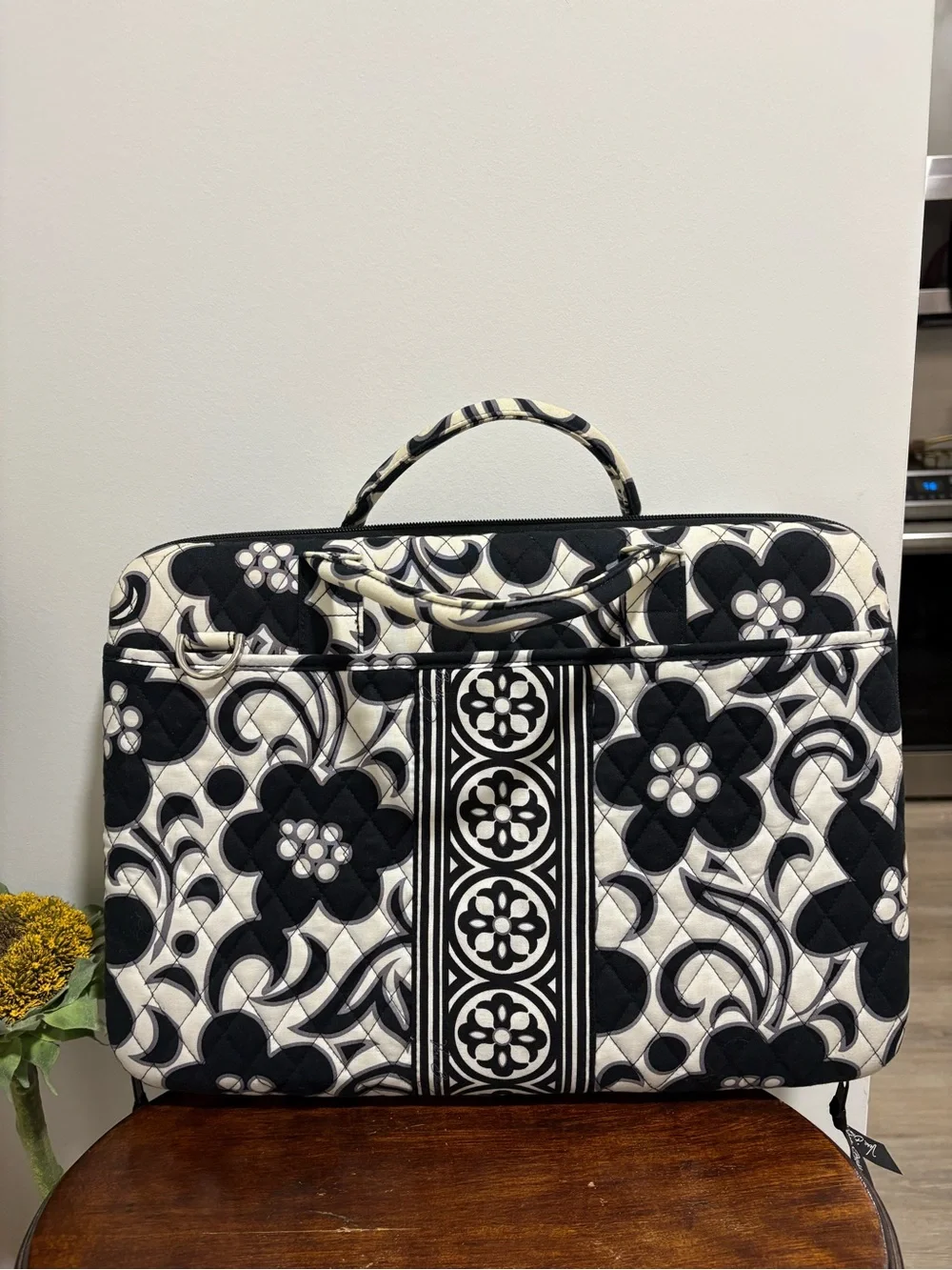 Vera Bradley Night and Day Floral Laptop Bag